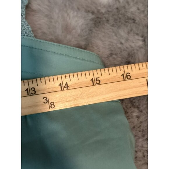 BCBGMAXAZRIA Women's 2 Light Green Knee Length Dress Crochet Pockets Coquette - Picture 12 of 16